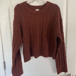 a new day sweater, oversized and slightly cropped